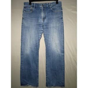 AG Adrianno Goldschmeid Hero Jeans Mens 36x34 (36x32) Blue Denim Relaxed Loose